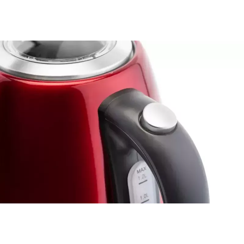 Elektriline veekeetja ETA 1.2 L 2100 W Punane — roostevaba teras, veetaseme indikaator