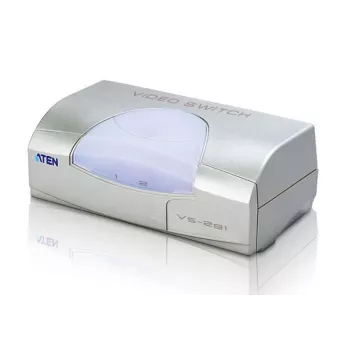 ATEN 2-pordiline VGA videolüliti, VGA, metall, plastik, hõbedane, 60 Hz, 10 m, 640 x 480 (VGA), 800 x 600 (SVGA), 1024 x 768 (XGA), 1600 x 1200 (UXGA), 1920 x 1440