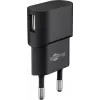 Siselaadija GOOBAY 45298 – universaalne USB 5V 1m, AC 100–240V, 5 W, must