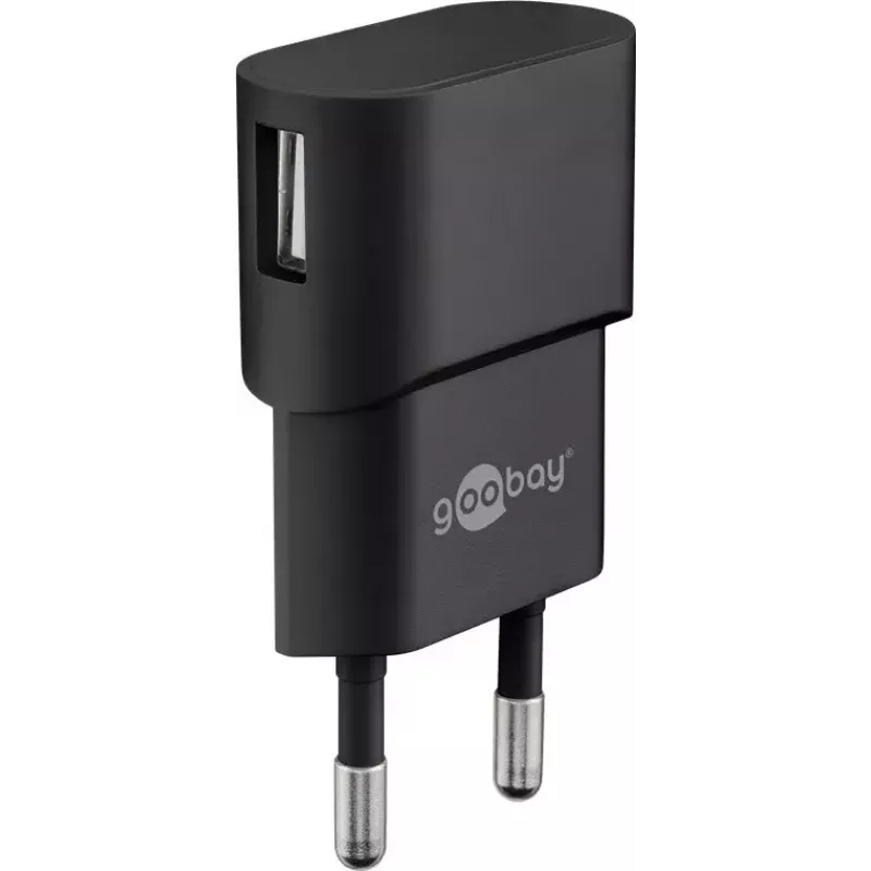 Siselaadija GOOBAY 45298 – universaalne USB 5V 1m, AC 100–240V, 5 W, must
