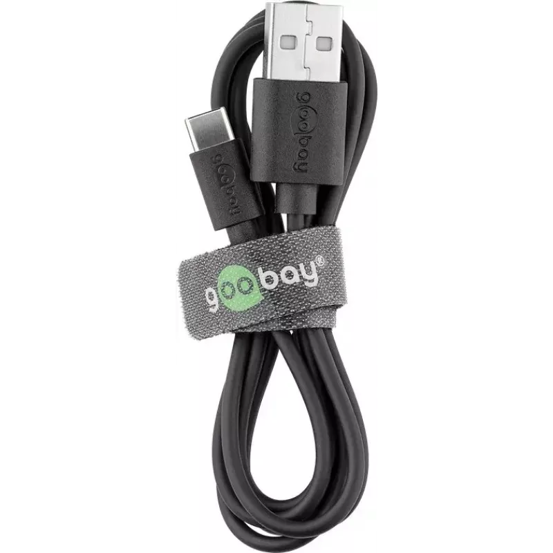 Siselaadija GOOBAY 45298 – universaalne USB 5V 1m, AC 100–240V, 5 W, must