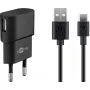 Siselaadija GOOBAY 45298 – universaalne USB 5V 1m, AC 100–240V, 5 W, must