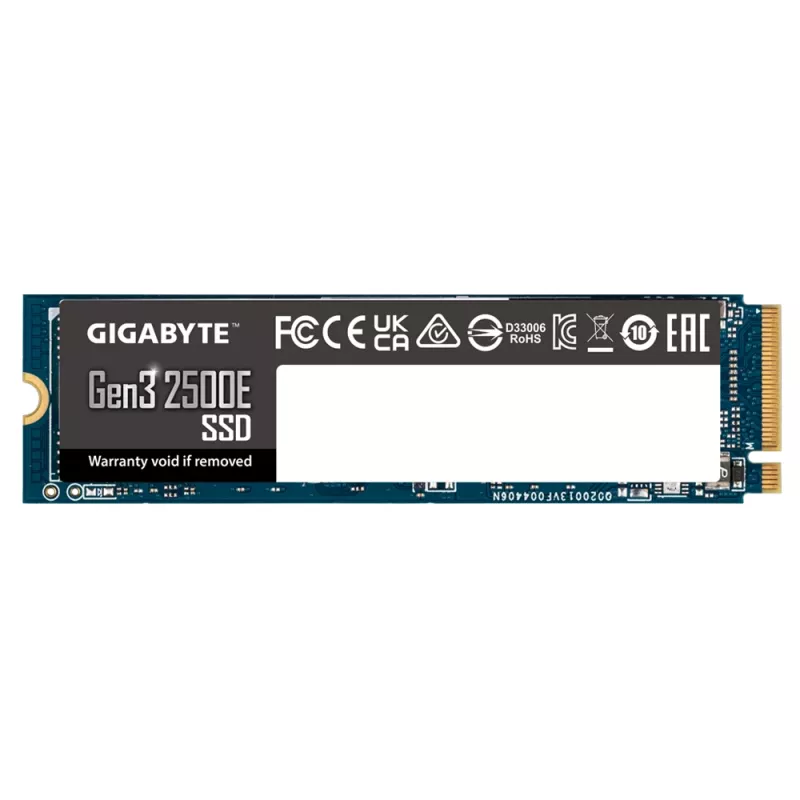 SSD ketas GIGABYTE 500GB M.2 PCI Express 3.0 NVMe Gen3 2500E