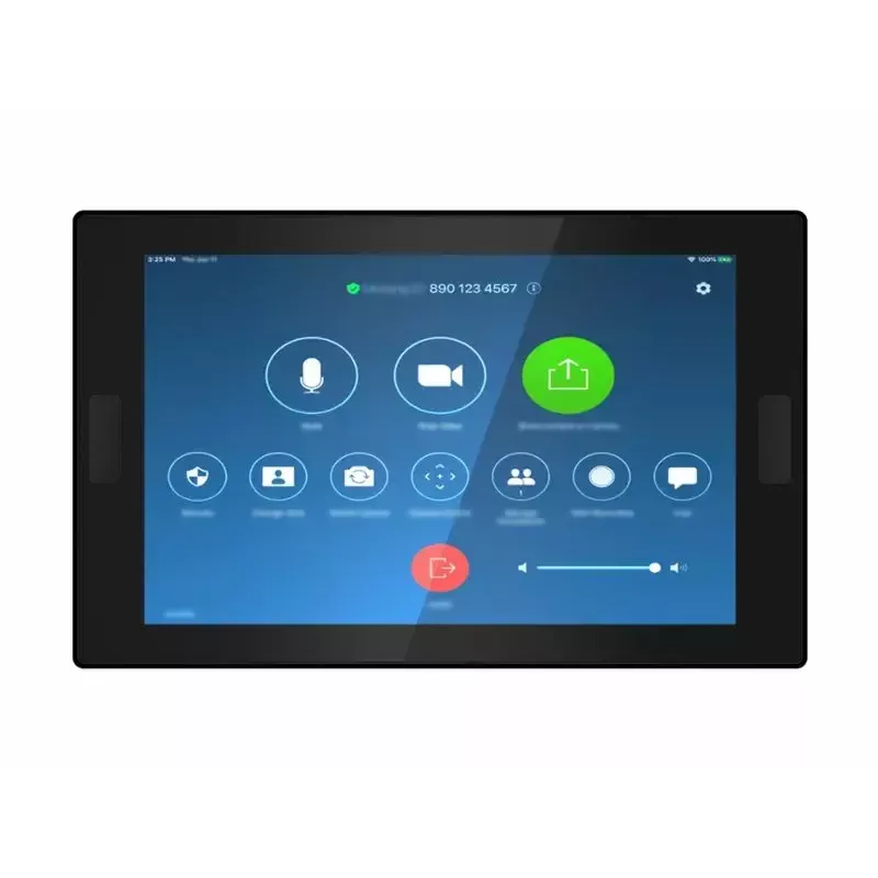 Konverentsikontroller Lenovo ThinkSmart 12QL0004MT Zoomile, kompaktne must seade koosoleku juhtimiseks