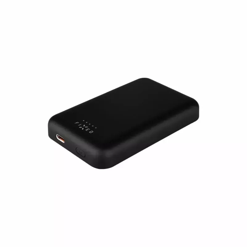 Kaasaskantav akupank FIXED MagZen 6000 mAh — must, USB-väljund nutitelefonidele ja tahvelarvutitele