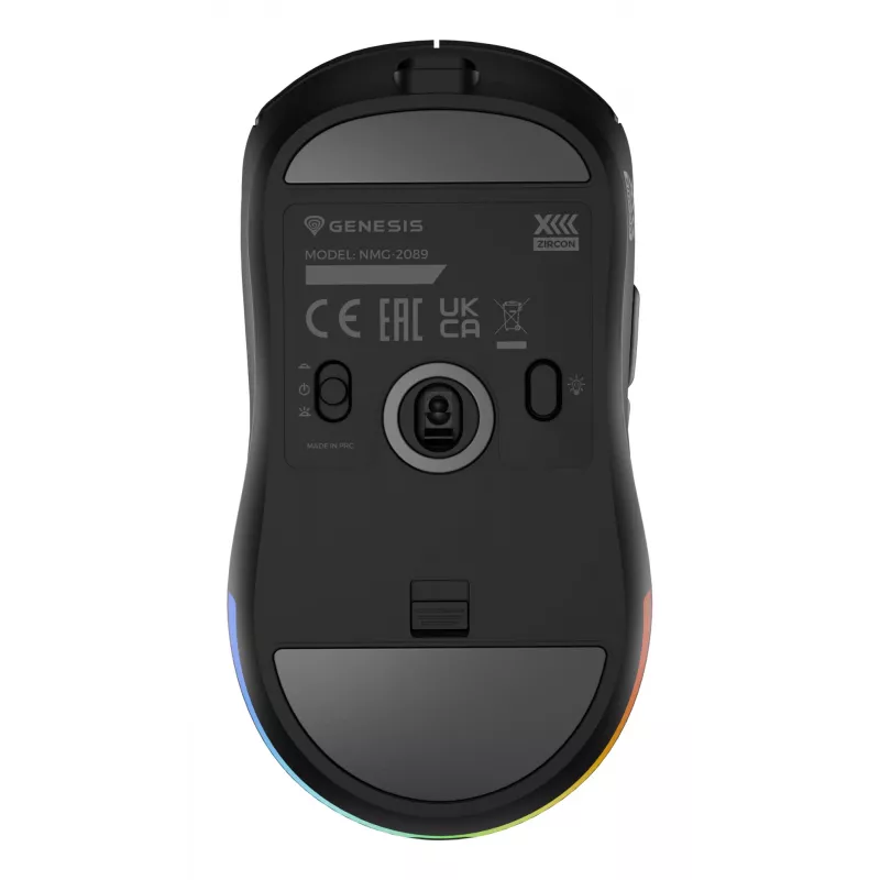 GENESIS Zircon XIII hiir Gaming Kahekäeline RF Juhtmevaba + USB Type-C Optiline 26000 DPI
