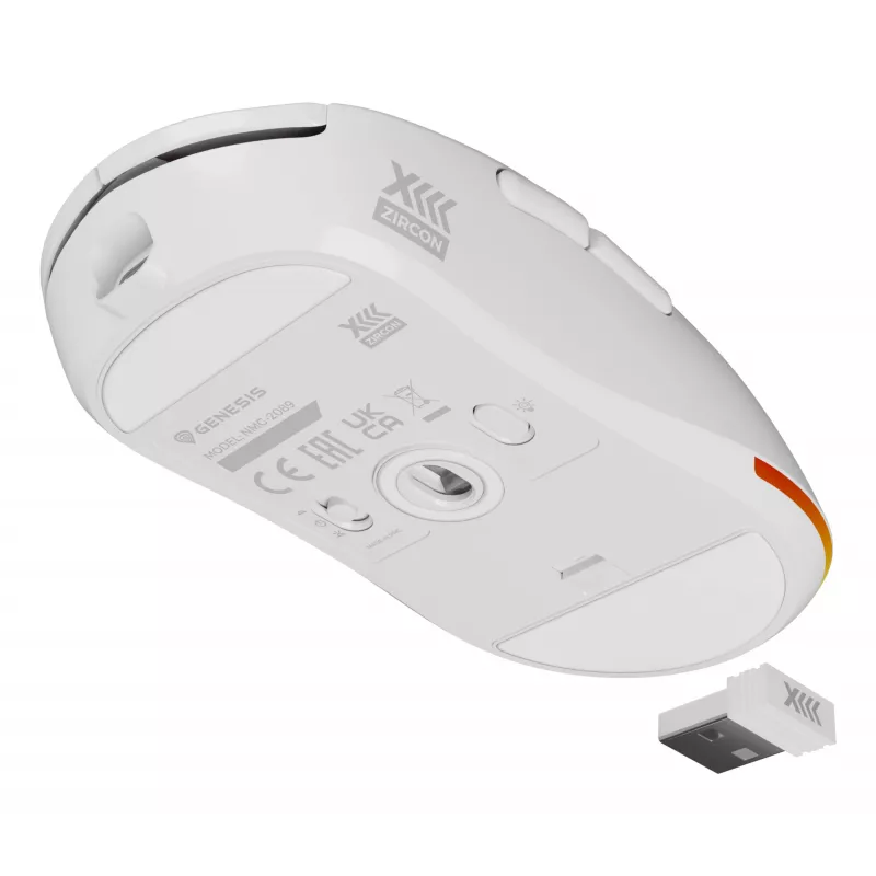 GENESIS Zircon XIII hiir Gaming Ambidextrous RF Wireless + USB Type-C Optical 26000 DPI