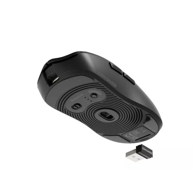 GENESIS Zircon 500 hiir Gaming Paremakäeline RF Juhtmevaba + Bluetooth + USB Type-C Optiline 10000 DPI