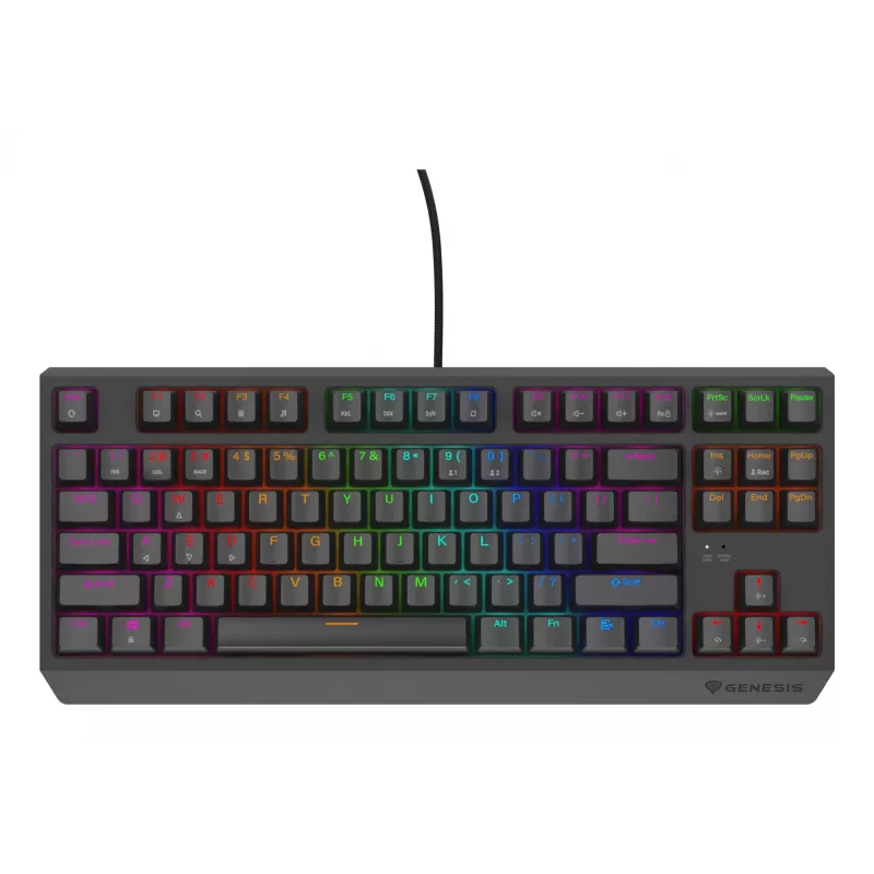 GENESIS Thor 230 TKL Lite klaviatuur Mängimine USB QWERTY Inglise Must