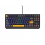 GENESIS THOR 230 TKL klaviatuur Mängu USB + RF Juhtmevaba + Bluetooth QWERTY Must, Sinine, Hall, Oranž