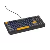 GENESIS THOR 230 TKL klaviatuur Mängu USB + RF Juhtmevaba + Bluetooth QWERTY Must, Sinine, Hall, Oranž