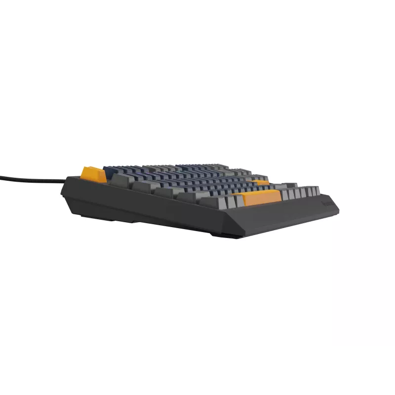 GENESIS THOR 230 TKL klaviatuur Mängu USB + RF Juhtmevaba + Bluetooth QWERTY Must, Sinine, Hall, Oranž