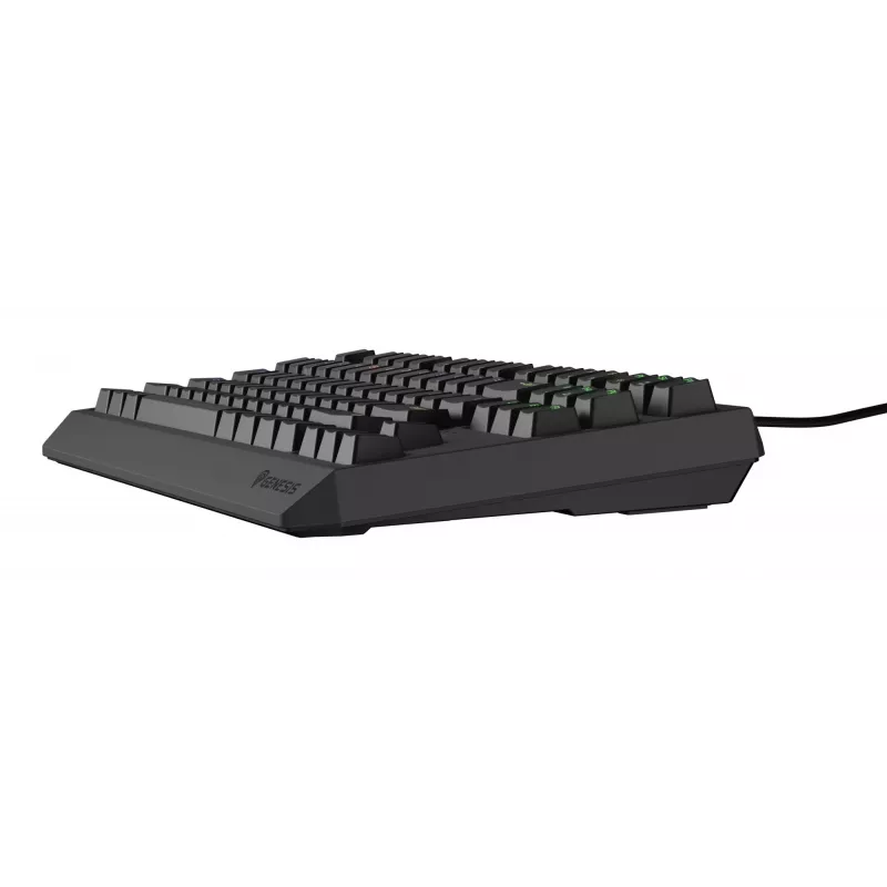 Mehaaniline mänguklaviatuur Genesis Thor 230 TKL — Tenkeyless, US QWERTY, Outemu Brown lülitid, RGB, 1000 Hz, USB