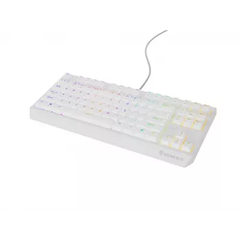 GENESIS Thor 230 TKL klaviatuur Mängimiseks USB + RF juhtmevaba + Bluetooth QWERTY Valge
