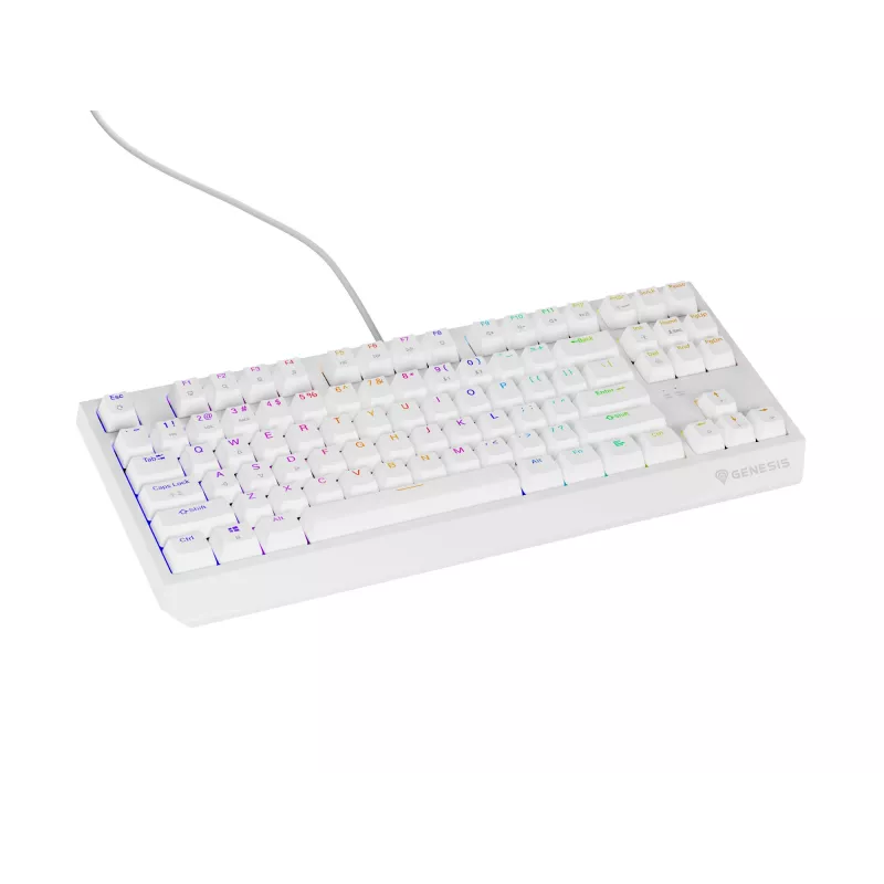 GENESIS Thor 230 TKL klaviatuur Mängimiseks USB + RF juhtmevaba + Bluetooth QWERTY Valge