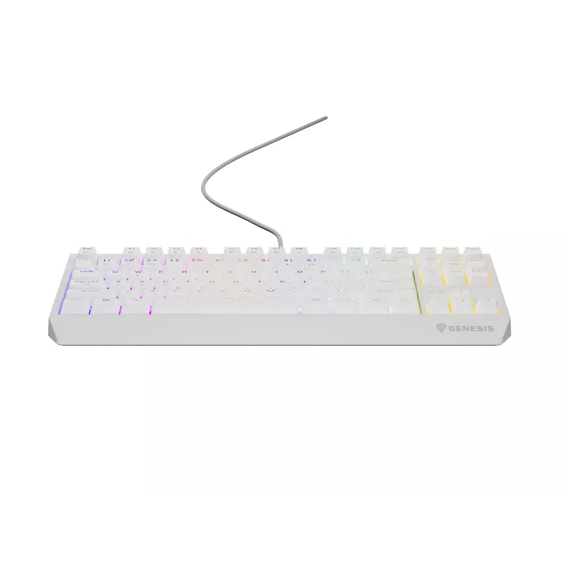GENESIS Thor 230 TKL klaviatuur Mängimiseks USB + RF juhtmevaba + Bluetooth QWERTY Valge
