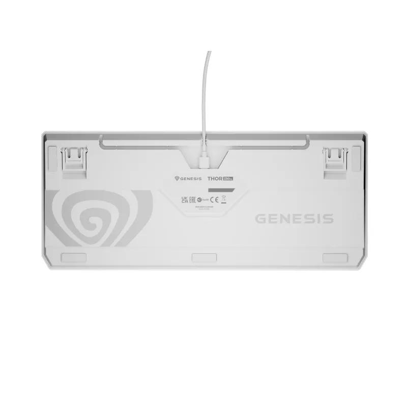 GENESIS Thor 230 TKL klaviatuur Mängimiseks USB + RF juhtmevaba + Bluetooth QWERTY Valge