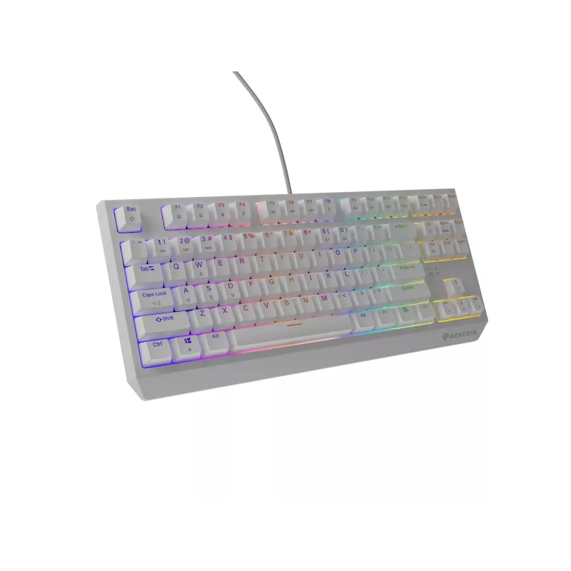 GENESIS Thor 230 TKL klaviatuur Mängimiseks USB + RF juhtmevaba + Bluetooth QWERTY Valge