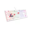 GENESIS Thor 303 TKL klaviatuur mängimiseks USB QWERTY US International Valge