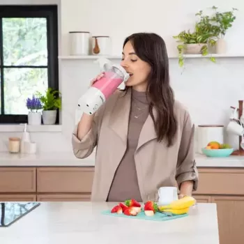 Sport blender NUTRIBULLET Portable 0,475 L valge Tritani kausi ja roostevabast terasest teradega, akutoitel