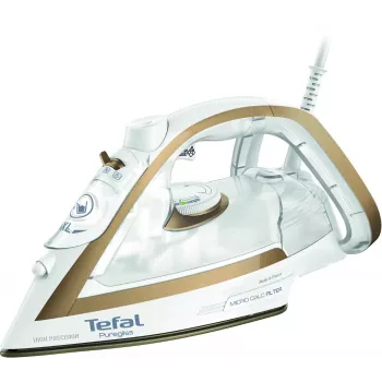 Tefal Puregliss FV8042 Kuiv- ja aurutriikraud Durilium AirGlide Autoclean tallaga 3000 W pronks, valge