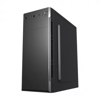 PC Case FSP CMT160 Midi Tower Must — supports ATX/µATX/ITX, 1×3.5 inch + 2×2.5 inch bays, 1×5.25 inch, USB 3.2 Gen1 Type-A, 173×370×410 mm
