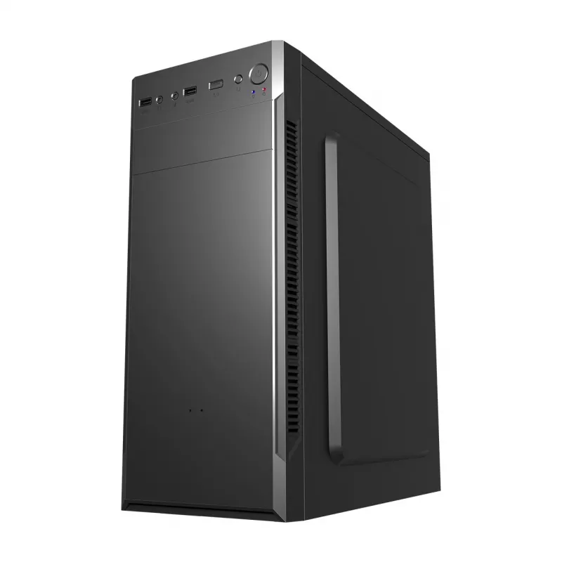 PC Case FSP CMT160 Midi Tower Must — supports ATX/µATX/ITX, 1×3.5 inch + 2×2.5 inch bays, 1×5.25 inch, USB 3.2 Gen1 Type-A, 173×370×410 mm