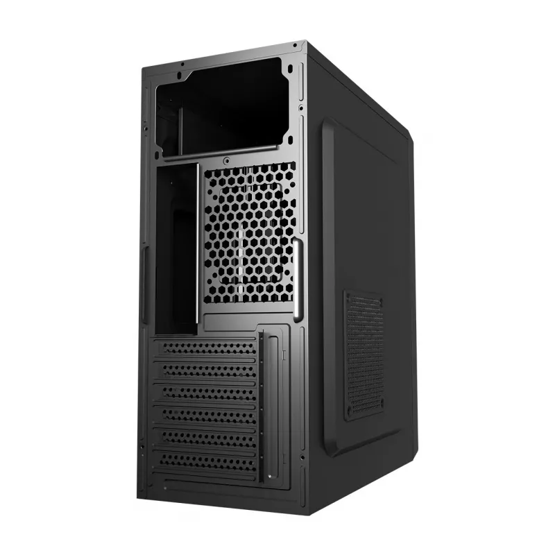 PC Case FSP CMT160 Midi Tower Must — supports ATX/µATX/ITX, 1×3.5 inch + 2×2.5 inch bays, 1×5.25 inch, USB 3.2 Gen1 Type-A, 173×370×410 mm