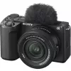 Vlogikaamera Sony ZV-E10 II — 26 MP CMOS, 4K 3840×2160, 16-50mm objektiiv, must, 0,292 kg