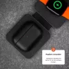 Kaitsev nahast ümbris FIXED FIXLPM-999-BK kõrvaklappidele MagSafe toega, must