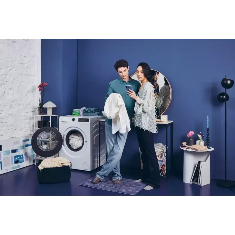 Eestlaaditav pesumasin CANDY BR 48B6-S — 8 kg, 1400 p/min, A energiaklass, 600×530×850 mm, valge