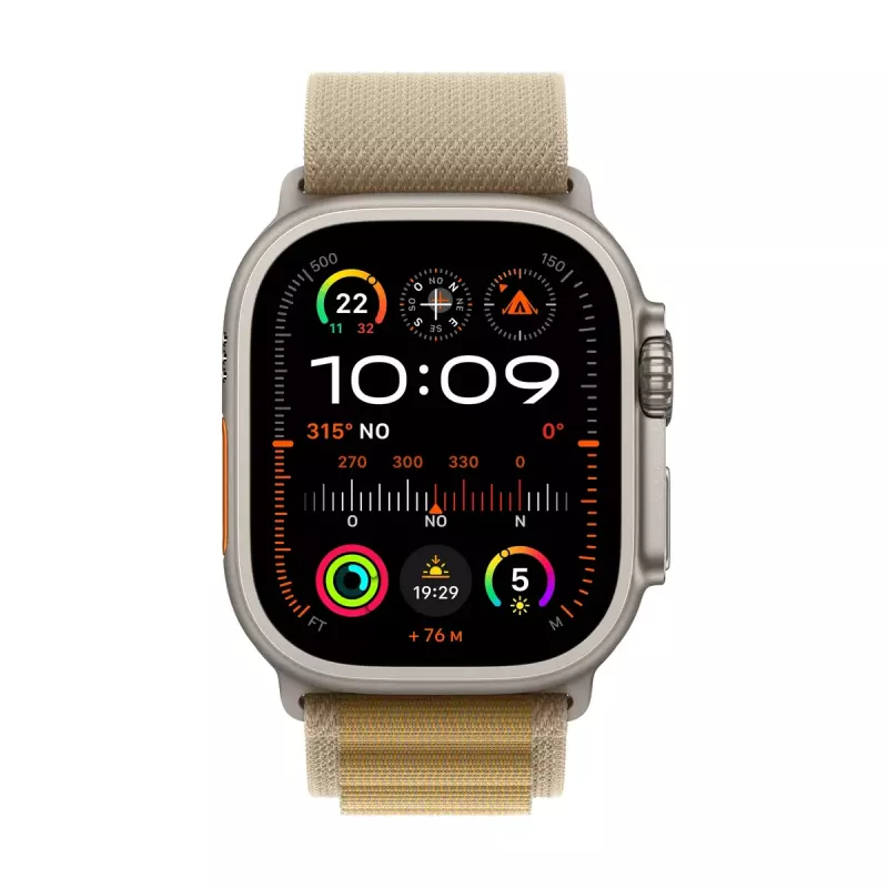 Nutikell Apple Watch Ultra 2 GPS + Cellular 49mm naturaalne titaan korpus Beež Alpine Loop Medium
