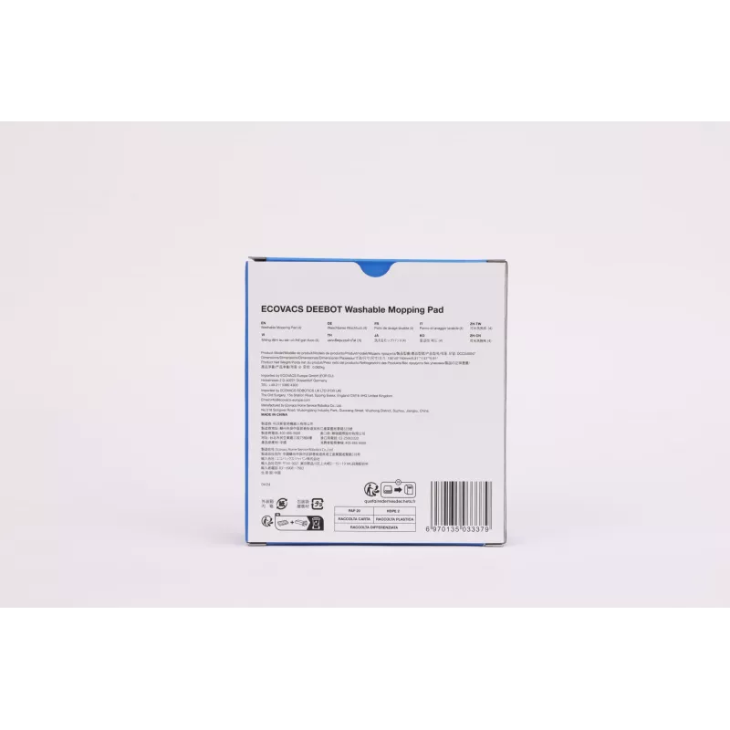 Mopipadja komplekt Ecovacs robottolmuimejale DCC040047, pestav hall, 4 tk