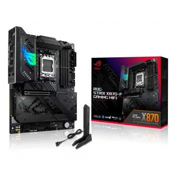 Emaplaat ASUS ROG STRIX X870-F GAMING WIFI — AMD X870, Socket AM5, ATX, DDR5, 4x DIMM, Wi‑Fi 7, BT 5.4