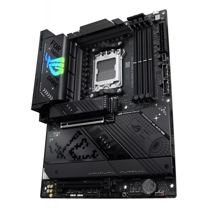 Emaplaat ASUS ROG STRIX X870-F GAMING WIFI — AMD X870, Socket AM5, ATX, DDR5, 4x DIMM, Wi‑Fi 7, BT 5.4