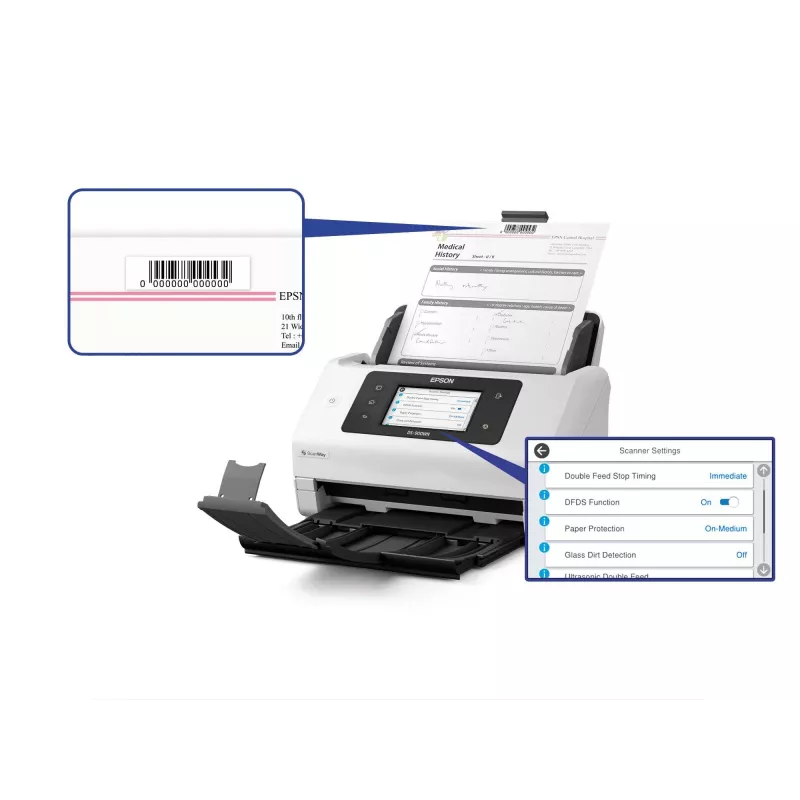 Epson WorkForce DS-900WN Lehtedega skanner 600 x 600 DPI A4 Valge