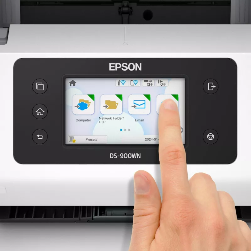 Epson WorkForce DS-900WN Lehtedega skanner 600 x 600 DPI A4 Valge
