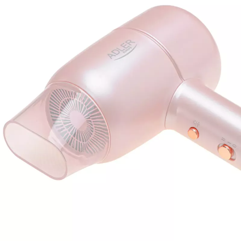 Föön Adler AD 2279p 1800 W, 2 kuumusastet, 2 kiirust, jahutusfunktsioon, koondusotsik, roosa