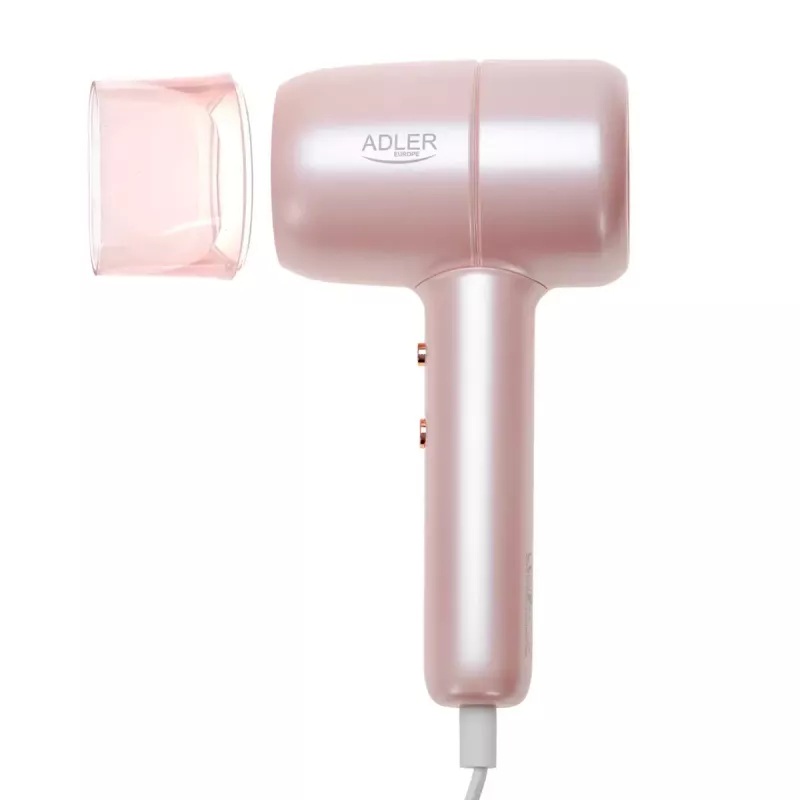 Föön Adler AD 2279p 1800 W, 2 kuumusastet, 2 kiirust, jahutusfunktsioon, koondusotsik, roosa