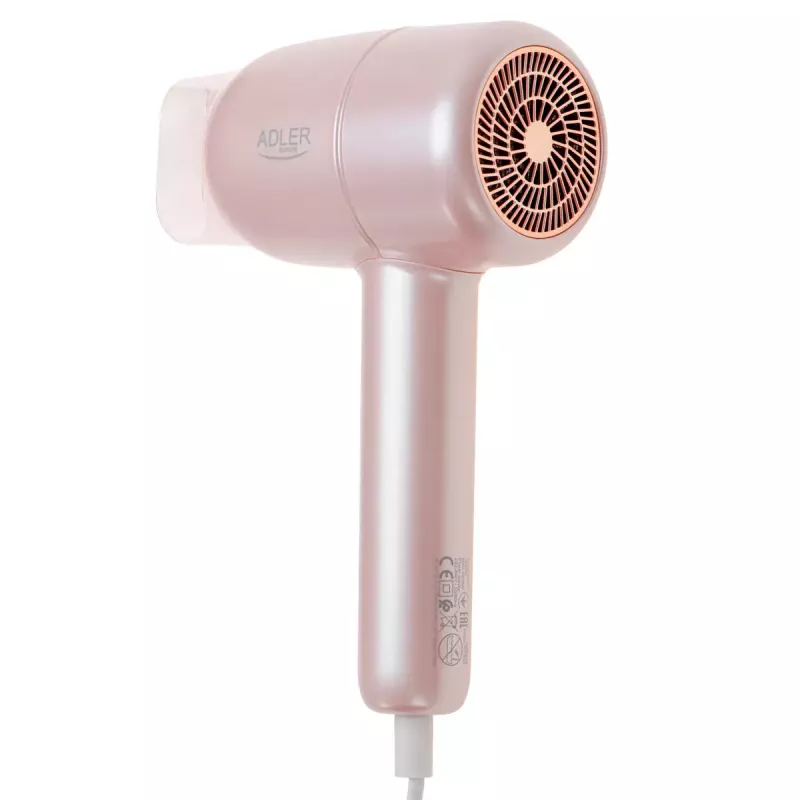 Föön Adler AD 2279p 1800 W, 2 kuumusastet, 2 kiirust, jahutusfunktsioon, koondusotsik, roosa