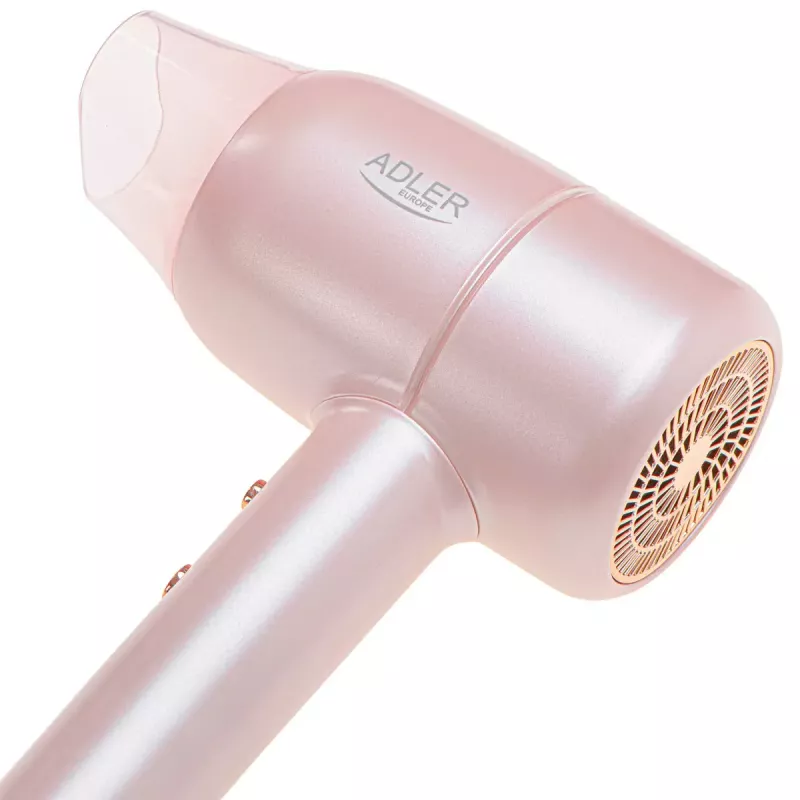 Föön Adler AD 2279p 1800 W, 2 kuumusastet, 2 kiirust, jahutusfunktsioon, koondusotsik, roosa