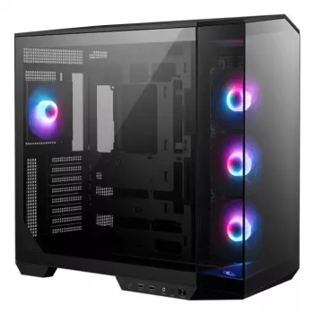 Arvuti korpus MSI MAG PANO 100R PZ Midi Tower must, karastatud klaas, toetab ATX/microATX, 482×290×519 mm