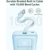 Anker Zolo 10000mAh kaasaskantav aku, 30W ülikiire laadimine, integreeritud USB-C kaabel, must