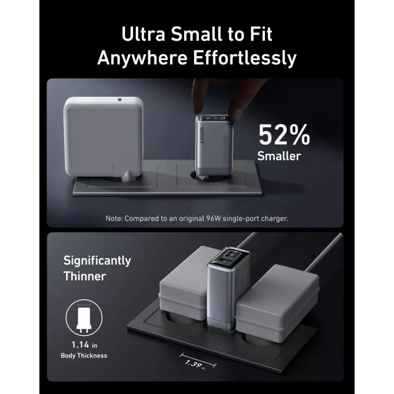 Mobiilseadme laadija Anker A2688341 Universal Must AC Siseruumides 110-240V 1 USB 2.0 2 USB-C