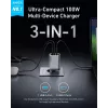 Mobiilseadme laadija Anker A2688341 Universal Must AC Siseruumides 110-240V 1 USB 2.0 2 USB-C