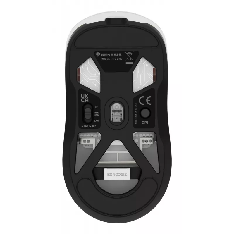 GENESIS Zircon 660 hiir Gaming Paremakäeline RF Traadita + Bluetooth + USB Type-A Optiline 12000 DPI