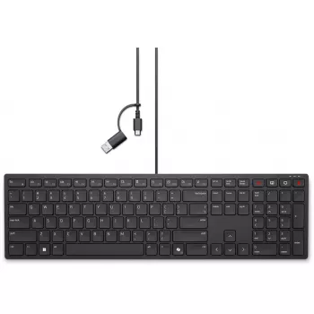 Klaviatuur DELL KB525C Office USB QWERTY US International Must