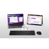 DELL KM555 Vaikne klaviatuur ja hiir komplektis Universaalne RF juhtmevaba + Bluetooth QWERTY US International Must