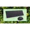 DELL KM555 Vaikne klaviatuur ja hiir komplektis Universaalne RF juhtmevaba + Bluetooth QWERTY US International Must