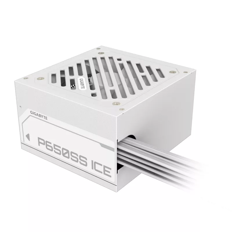 GIGABYTE P650SS ICE toiteplokk - PCIe 5.0, 80 PLUS Silver, 120 mm ventilaator, ATX 3.0 ühilduv, EU pistik
